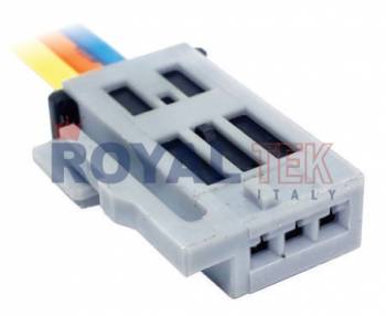 FICHA DE CONEXION ROYALTEK FICHA DE CONEXION ROYALTEK 3 (TRES) VIAS ILUMINACIONES VARIAS PEUGEOT - VENTA EN PAQUETES DE 5 UNIDADES ---
